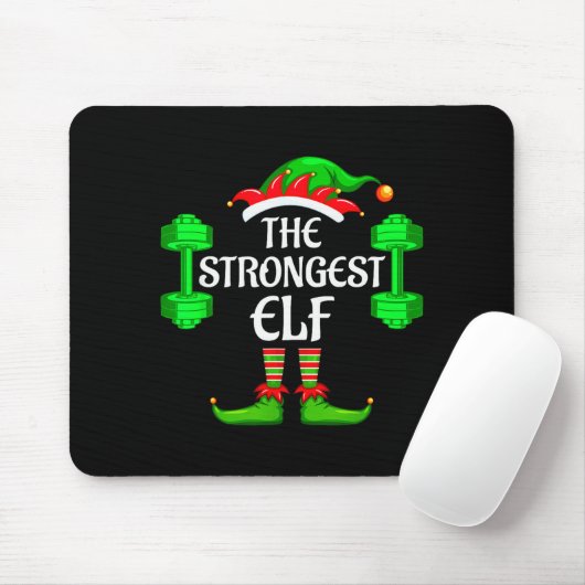 Tapis De Souris Strongest Elf Matching Family Group Christmas Part (Avec souris)