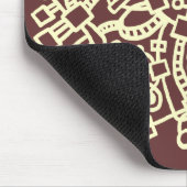 Tapis De Souris Structure Abstraite - Crème au chocolat (Coin)