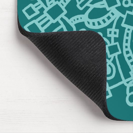 Tapis De Souris Structure Abstraite - Nuances de vert (Coin)