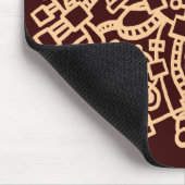 Tapis De Souris Structure Abstraite - Sable sur Dk Brown (Coin)