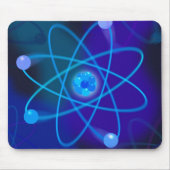 Tapis De Souris Structure atomique bleue (Devant)