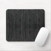 Tapis De Souris Structure en bois noire de texture de mur (Avec souris)
