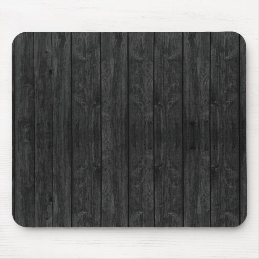 Tapis De Souris Structure en bois noire de texture de mur (Devant)
