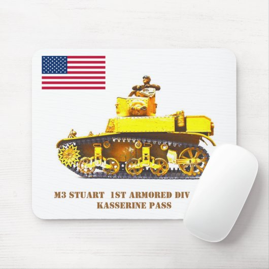Tapis De Souris Stuart Light Tank ... (Avec souris)