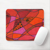Tapis De Souris "Study in Reds" Résumé Design Mousepad (Avec souris)