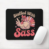 Tapis De Souris Stuffed With S Turkey Cute Nk Coquette Thanksgivin (Avec souris)