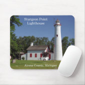 Tapis De Souris Sturgeon Point Lighthouse mousepad (Avec souris)