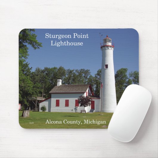 Tapis De Souris Sturgeon Point Lighthouse mousepad (Avec souris)