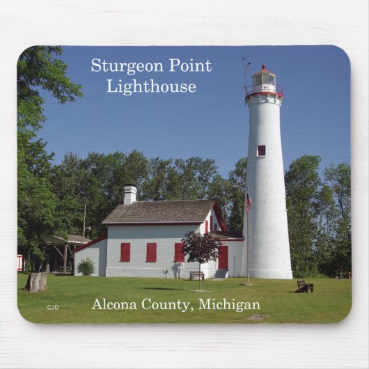 Tapis De Souris Sturgeon Point Lighthouse mousepad (Devant)
