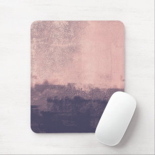 Tapis De Souris Style Art Structuré Bleu Marine Rose