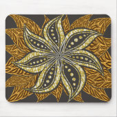 Tapis De Souris Style Batik Floral Abstrait africain (Devant)