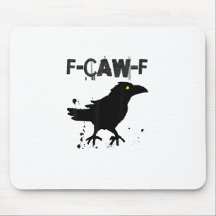 Tapis De Souris Style Créatif Humour Corbeau F Café Grunge