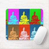 Tapis De Souris Style d'art de bruit de Bouddha (Avec souris)