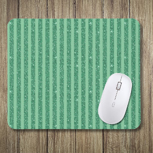 Tapis De Souris Style de bandes verticales en vert jade classique