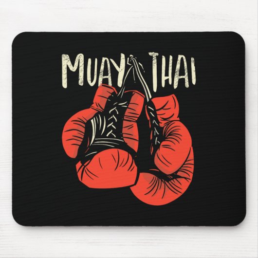 Tapis De Souris Style de combat de boxe thaïlandais féroce pour le (Devant)