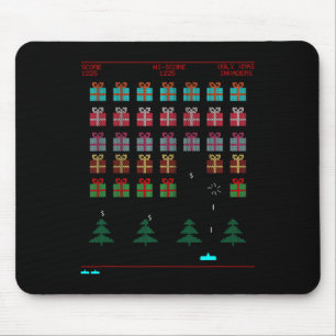 Tapis De Souris Style de Noël Retro jeu vidéo
