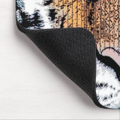 Tapis De Souris Style de presse graphique Tiger en gras (Coin)
