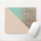 Tapis De Souris Style d'éclaboussure de pêche et de menthe d'amant (Avec souris)