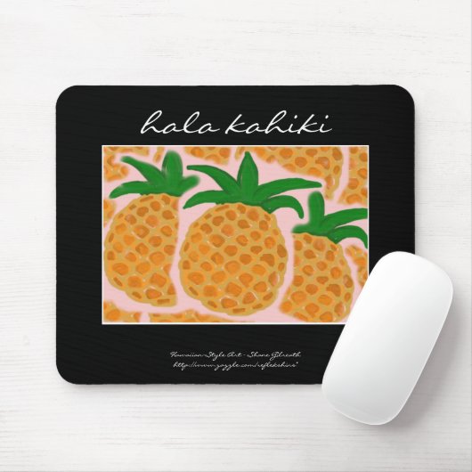 Tapis De Souris Style hawaïen Mousepad d'ananas (Avec souris)