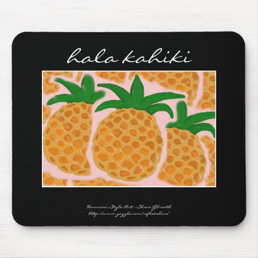 Tapis De Souris Style hawaïen Mousepad d'ananas (Devant)