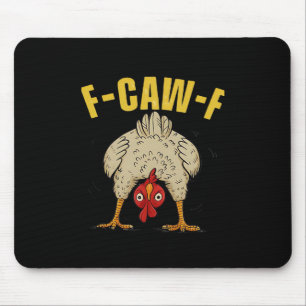 Tapis De Souris Style humoristique gothique corbeau F-Caw-F drôle
