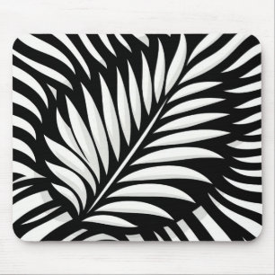 Tapis De Souris Style Leaf Zebra Stripes