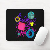 Tapis De Souris Style Memphis (Avec souris)