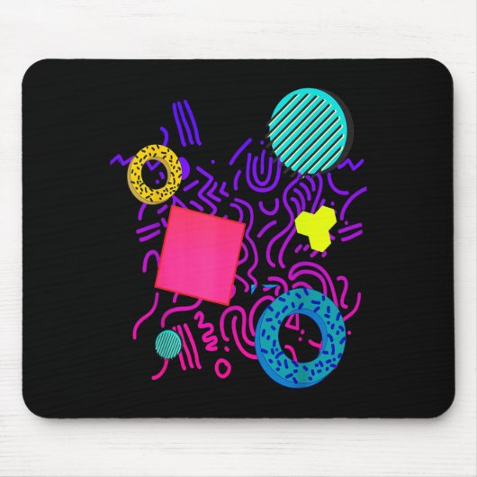 Tapis De Souris Style Memphis (Devant)