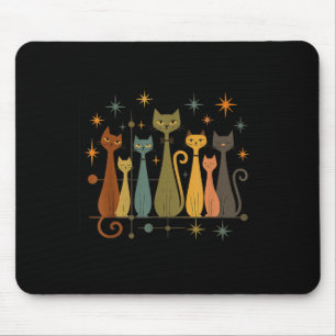 Tapis De Souris Style Moderne du Milieu du Siècle Ère Atomique 50s
