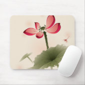 Tapis De Souris Style oriental Lotus (Avec souris)