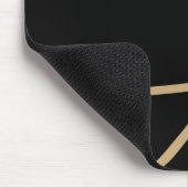 Tapis De Souris Style Tech Or Noir De Luxe (Coin)