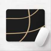Tapis De Souris Style Tech Or Noir De Luxe (Avec souris)