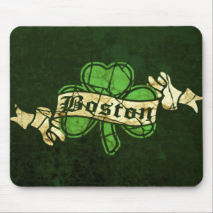 Tapis De Souris Style Vintage Shamrock de Boston