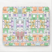 Tapis De Souris Stylish & Functional Blueprint (Devant)