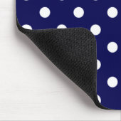 Tapis De Souris Stylish Polka Dots On Dark Blue Mouse Pad (Coin)