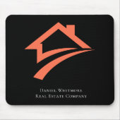 Tapis De Souris Stylish Unique Black Real Estate Agent (Devant)