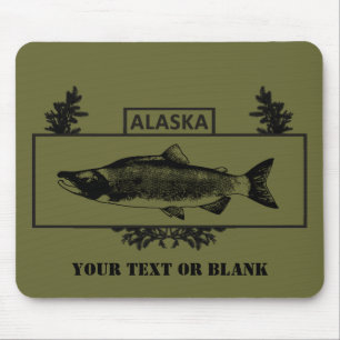 Tapis De Souris Subdued Alaska Combat Fisherman Badge