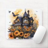 Tapis de souris sublimation Halloween  (Avec souris)