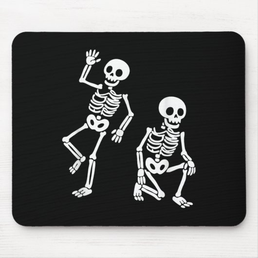 Tapis De Souris Subtil message caché anti Trump Danser Squelette (Devant)