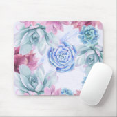 Tapis De Souris Succulent Moderne Chic Marbre Jardin Fiesta (Avec souris)