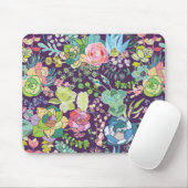 Tapis De Souris Succulents Cactus Jardinage Mousepad (Avec souris)