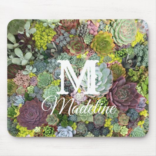 Tapis De Souris Succulents de verdure (Devant)