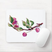 Tapis De Souris Succursale de cerise (Avec souris)