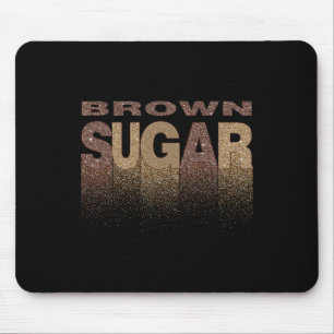 Tapis De Souris Sucre Brun Mélanine Histoire Noir Américain Africa