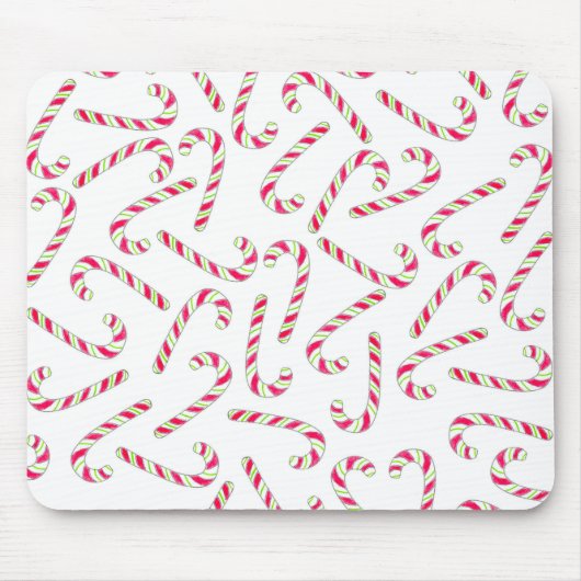 Tapis De Souris Sucre de canne de Noël motif (Devant)