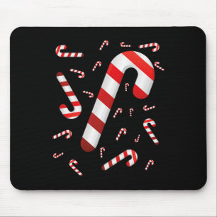 Tapis De Souris Sucre de canne Joyeux Et Lumineux Rouge Et Blanc C
