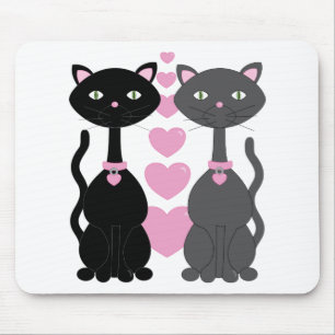 Tapis De Souris Sucrerie Kitty dans l'amour