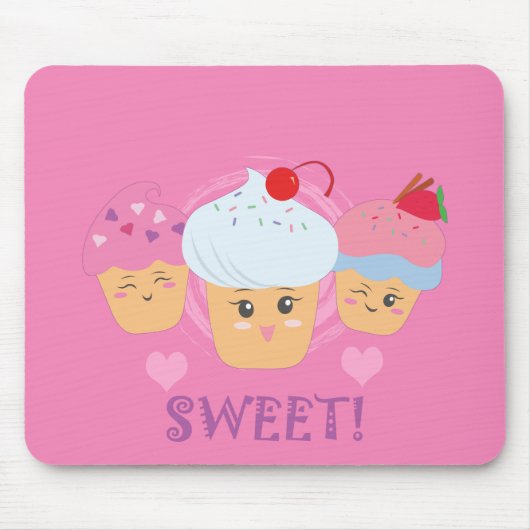 Tapis De Souris Sucres - Cupcakes ! (Devant)