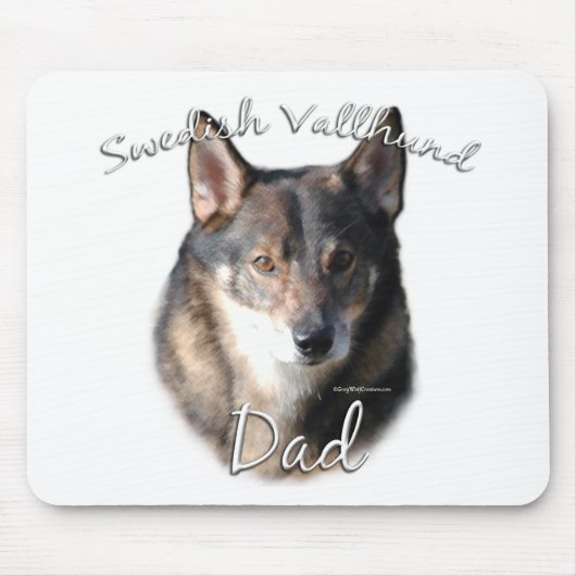 Tapis De Souris Suède Vallhund Dad 2 (Devant)