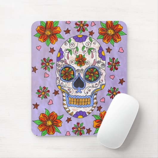 Tapis De Souris Sugar Skull (Avec souris)